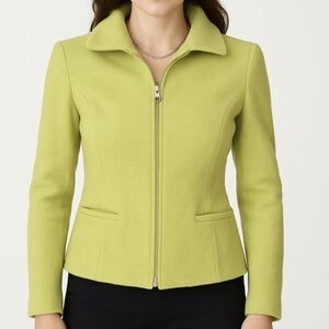 vintage wool lime green jacket blazer